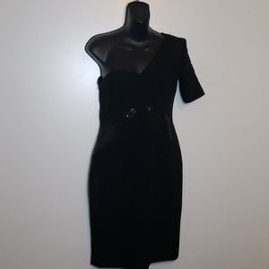 Michael Kors wool one shoulder dress. Sz. 6